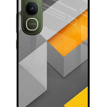 Abstract Vivo Y400 5G Glass Case Back Cover by Casekaro