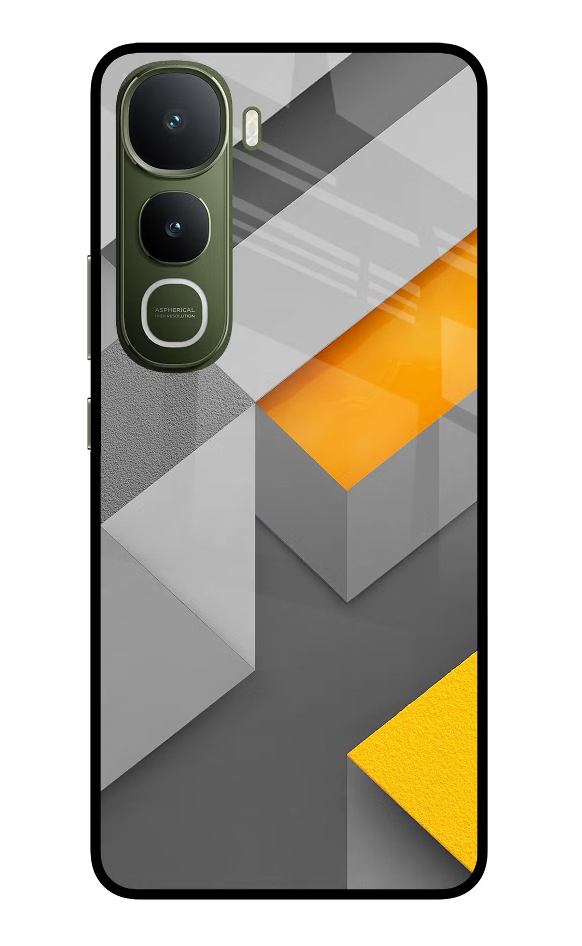 Abstract Vivo Y400 5G Glass Case Back Cover by Casekaro