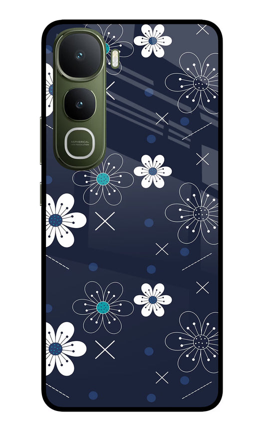 Flowers Vivo Y400 5G Glass Case