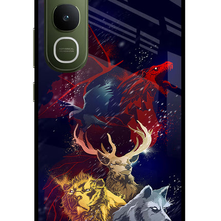 Game Of Thrones Vivo Y400 5G Glass Case Back Cover by Casekaro