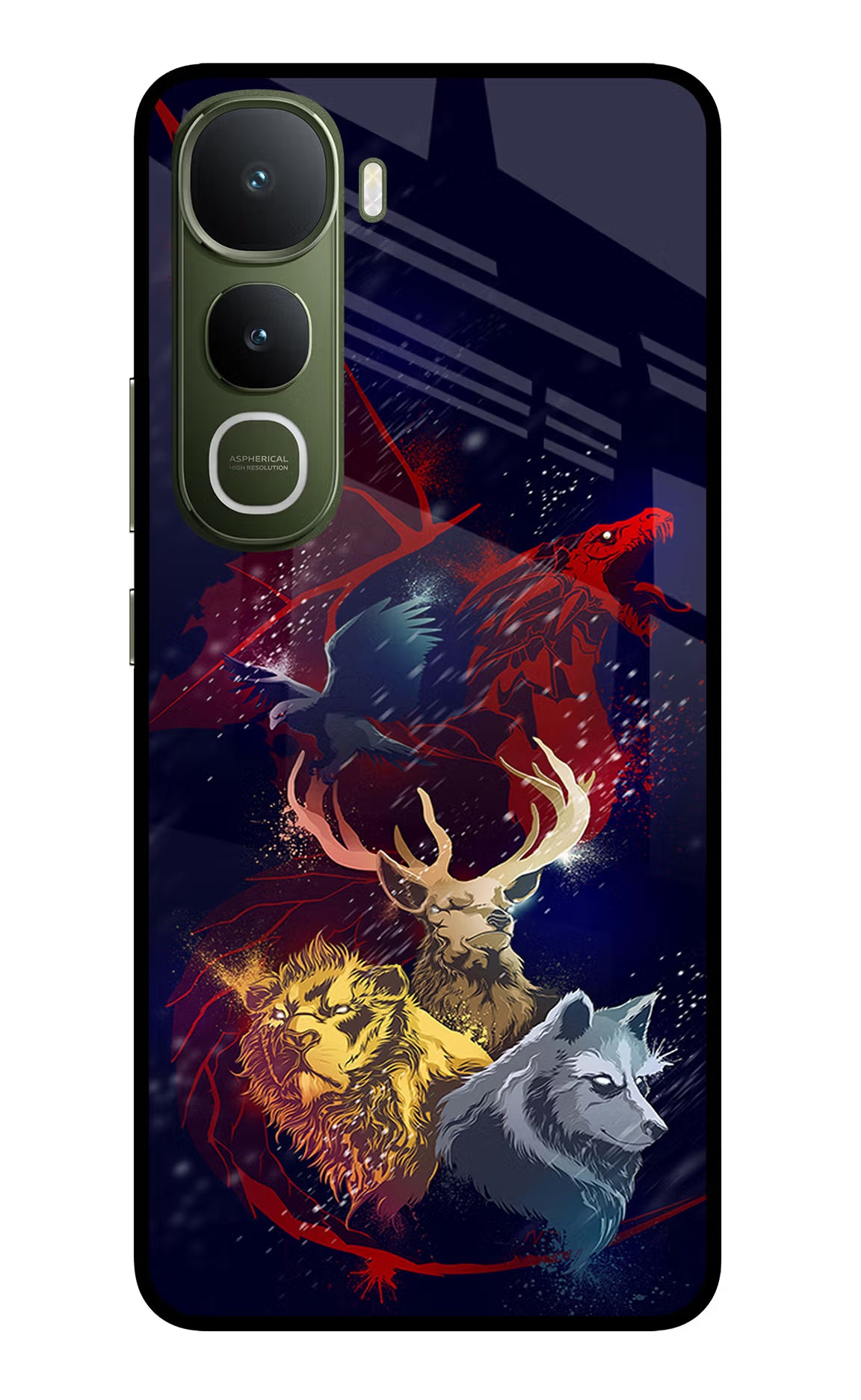 Game Of Thrones Vivo Y400 5G Glass Case Back Cover by Casekaro