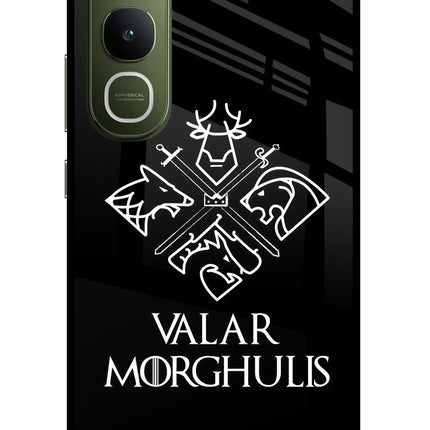 Valar Morghulis | Game Of Thrones Vivo Y400 5G Glass Case Back Cover by Casekaro
