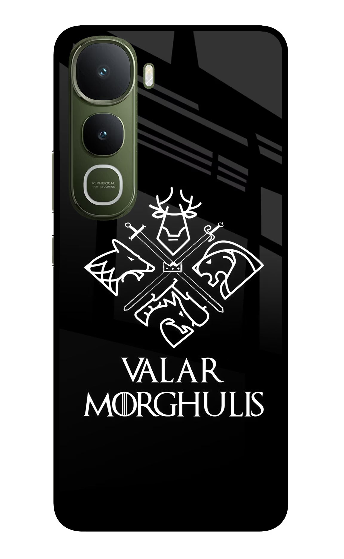 Valar Morghulis | Game Of Thrones Vivo Y400 5G Glass Case Back Cover by Casekaro