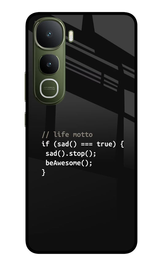 Life Motto Code Vivo Y400 5G Glass Case