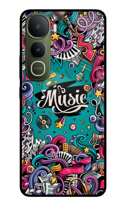 Music Graffiti Vivo Y400 5G Glass Case