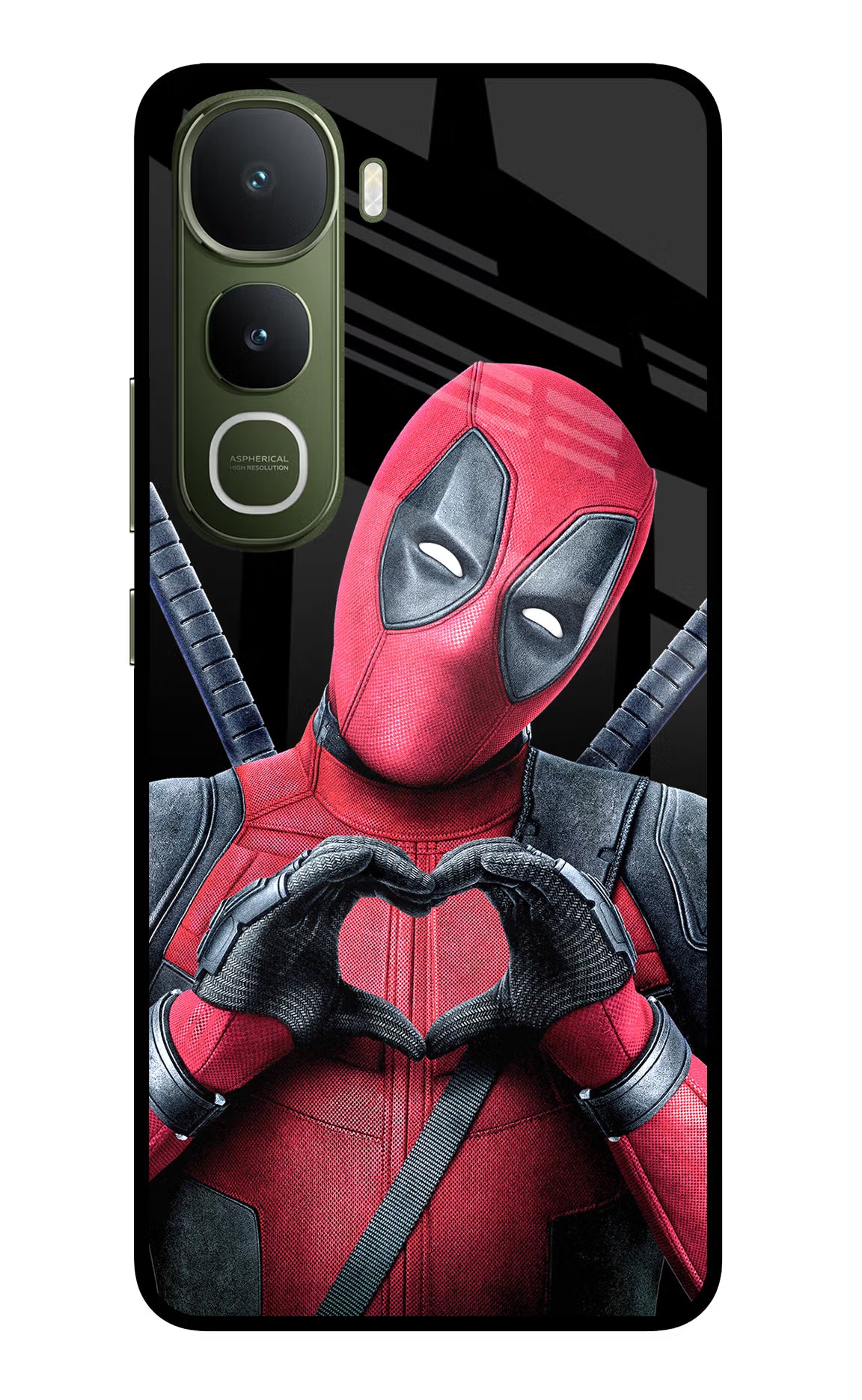 Deadpool Vivo Y400 5G Glass Case Back Cover by Casekaro