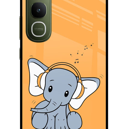 High On Music Vivo Y400 5G Glass Case Back Cover by Casekaro
