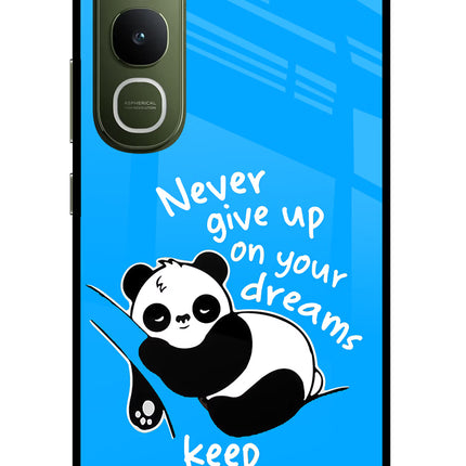 Keep Sleeping Vivo Y400 5G Glass Case Back Cover by Casekaro