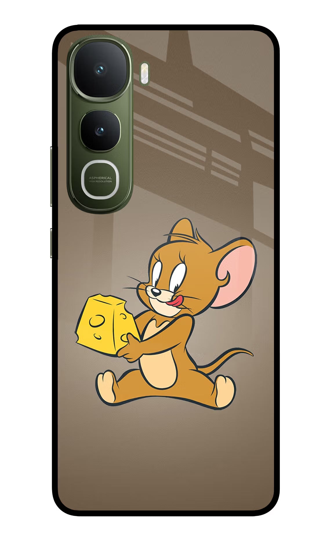 Jerry Vivo Y400 5G Glass Case Back Cover by Casekaro