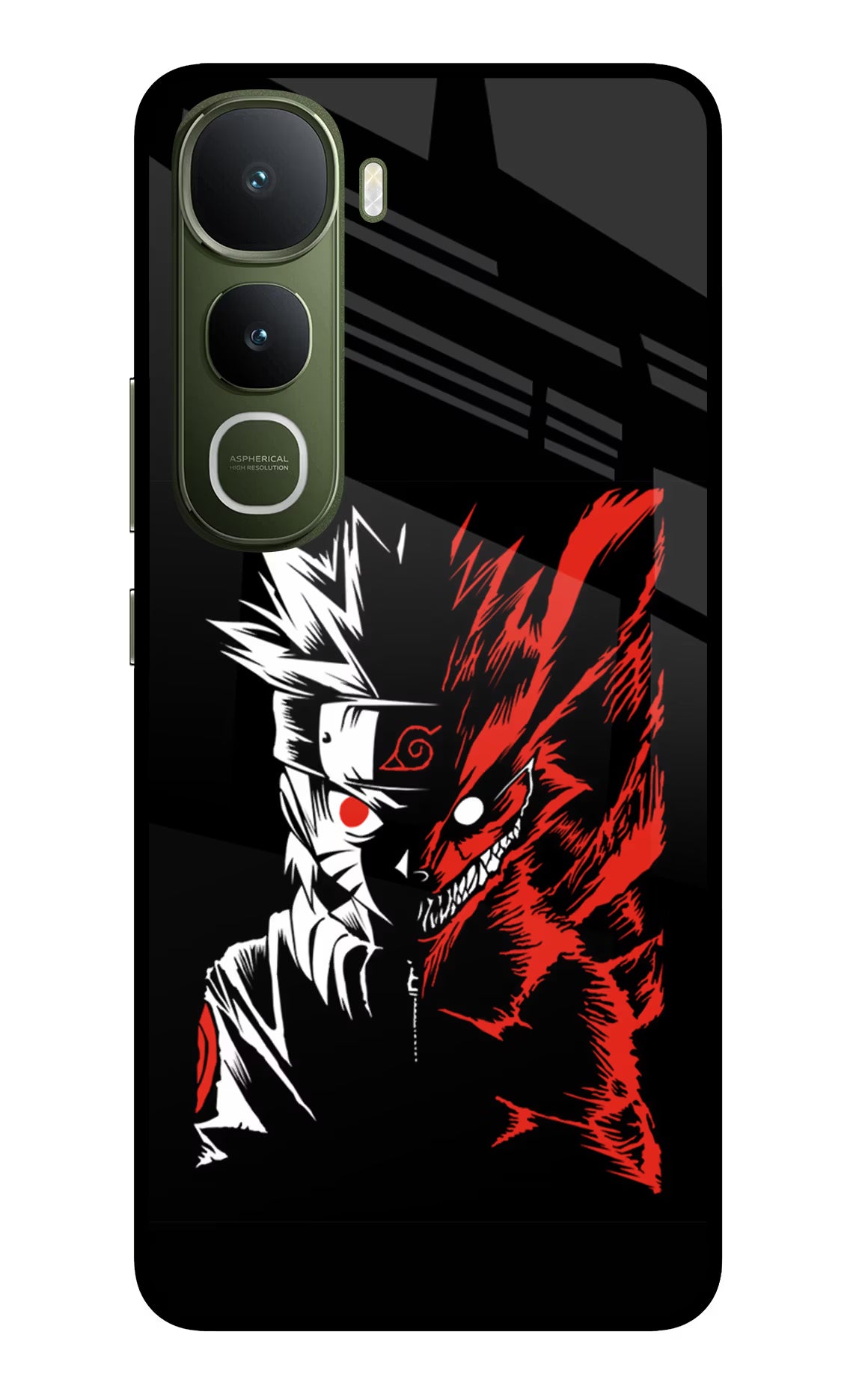 Naruto Two Face Vivo Y400 5G Glass Case Back Cover by Casekaro