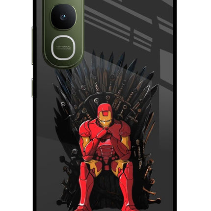 Ironman Throne Vivo Y400 5G Glass Case Back Cover by Casekaro