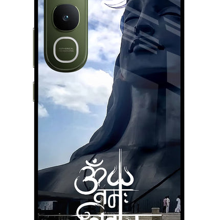 Om Namah Shivay Vivo Y400 5G Glass Case Back Cover by Casekaro