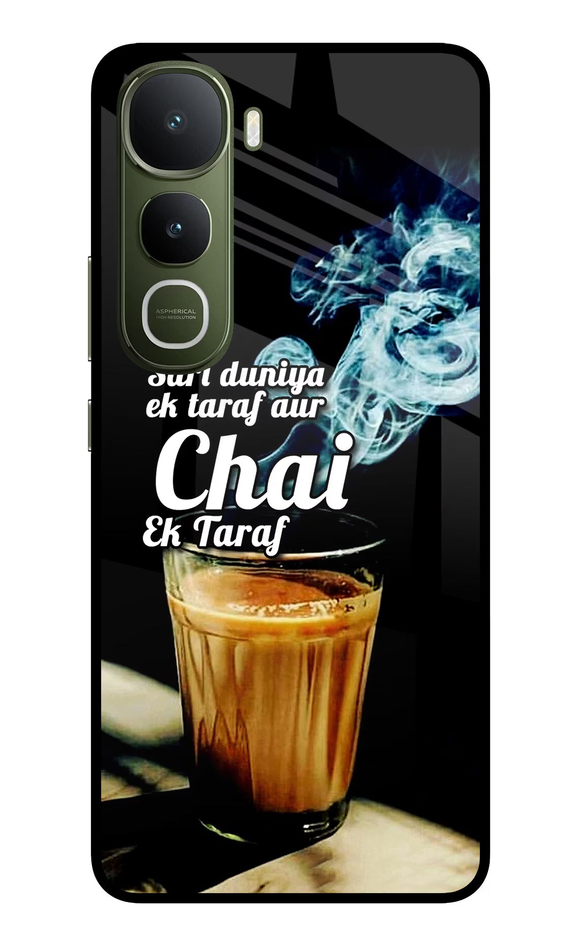 Chai Ek Taraf Quote Vivo Y400 5G Glass Case