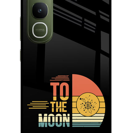 To the Moon Vivo Y400 5G Glass Case Back Cover by Casekaro