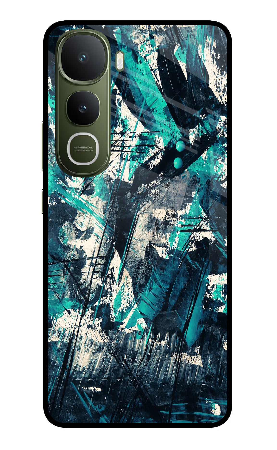 Artwork Vivo Y400 5G Glass Case Back Cover by Casekaro