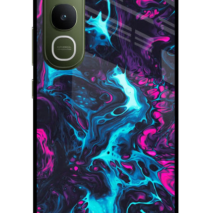 Abstract Vivo Y400 5G Glass Case Back Cover by Casekaro