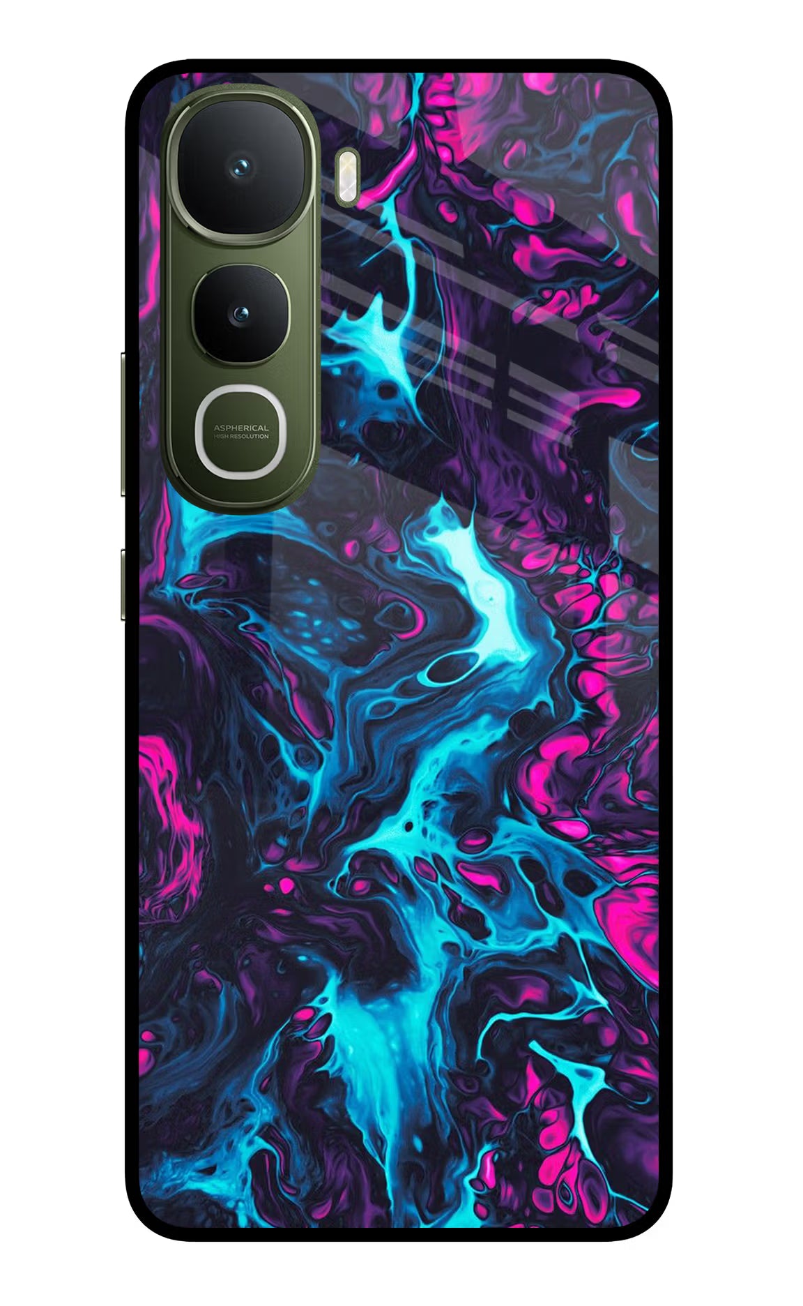 Abstract Vivo Y400 5G Glass Case Back Cover by Casekaro