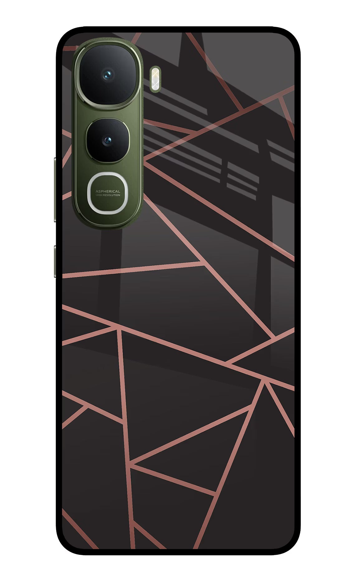 Geometric Pattern Vivo Y400 5G Glass Case Back Cover by Casekaro