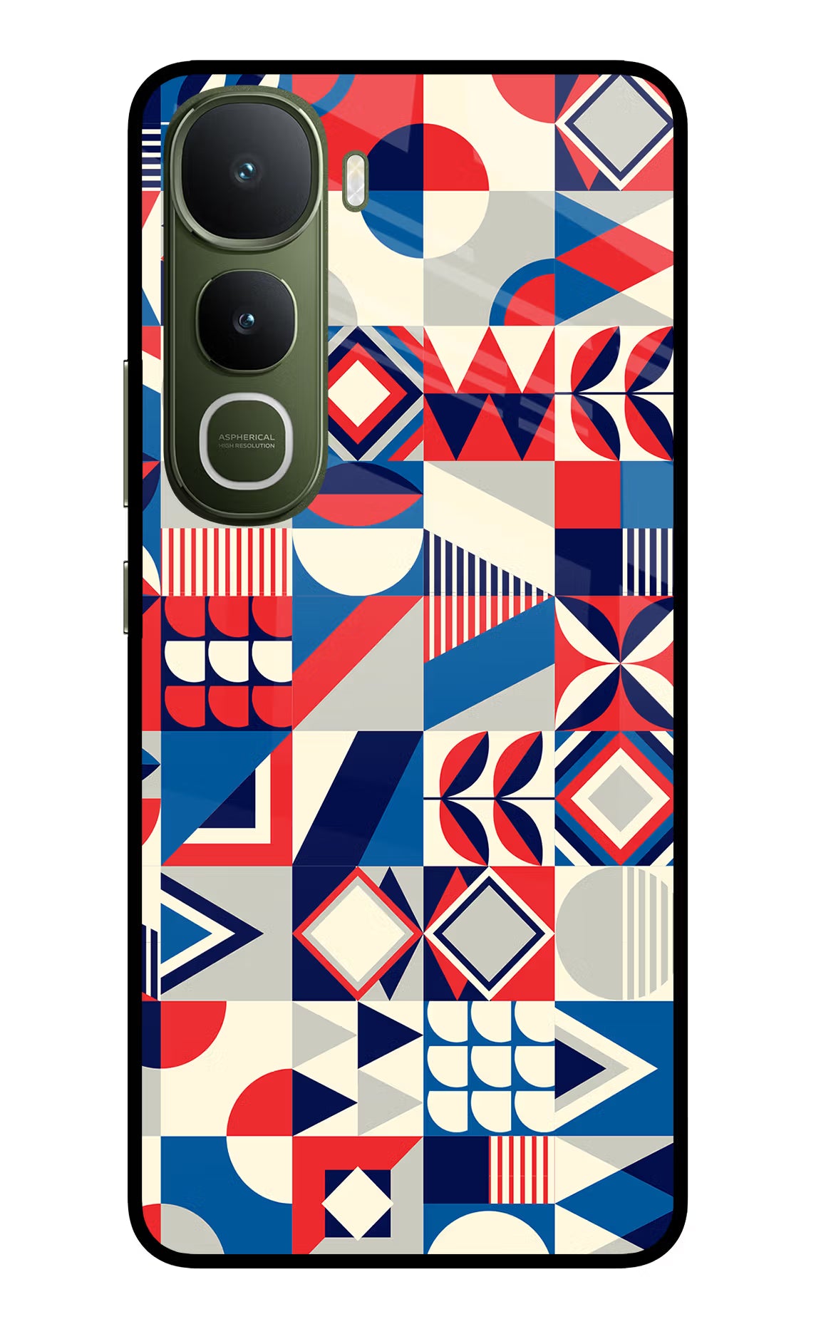 Colorful Pattern Vivo Y400 5G Glass Case