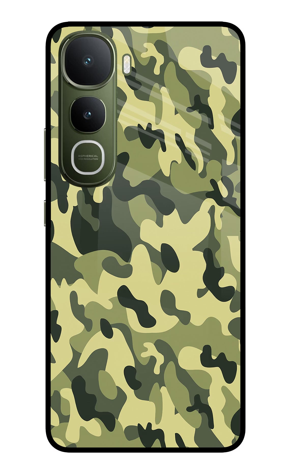 Camouflage Vivo Y400 5G Glass Case