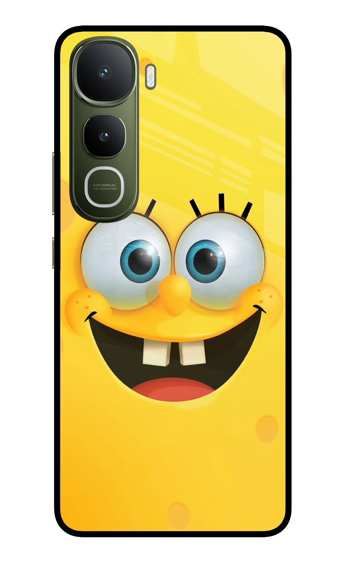 Sponge 1 Vivo Y400 5G Glass Case Back Cover by Casekaro