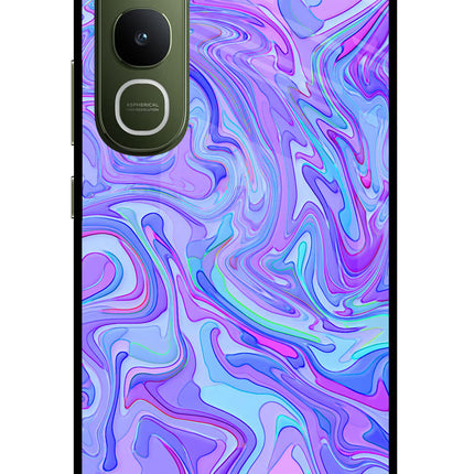 Glitter Vivo Y400 5G Glass Case Back Cover by Casekaro