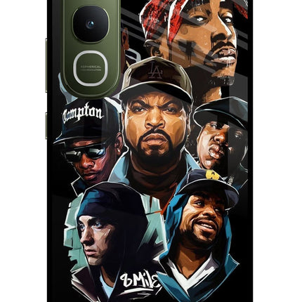 Rappers Vivo Y400 5G Glass Case Back Cover by Casekaro