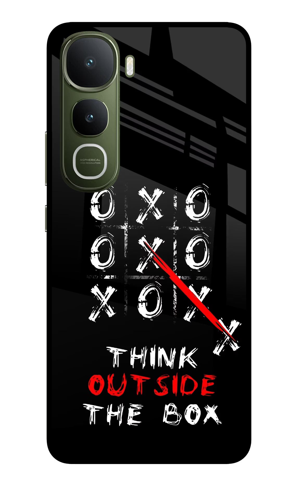 Think out of the BOX Vivo Y400 5G Glass Case Back Cover by Casekaro