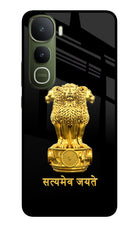 Satyamev Jayate Golden Vivo Y400 5G Glass Case