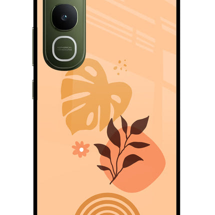 Bohemian Art Vivo Y400 5G Glass Case Back Cover by Casekaro
