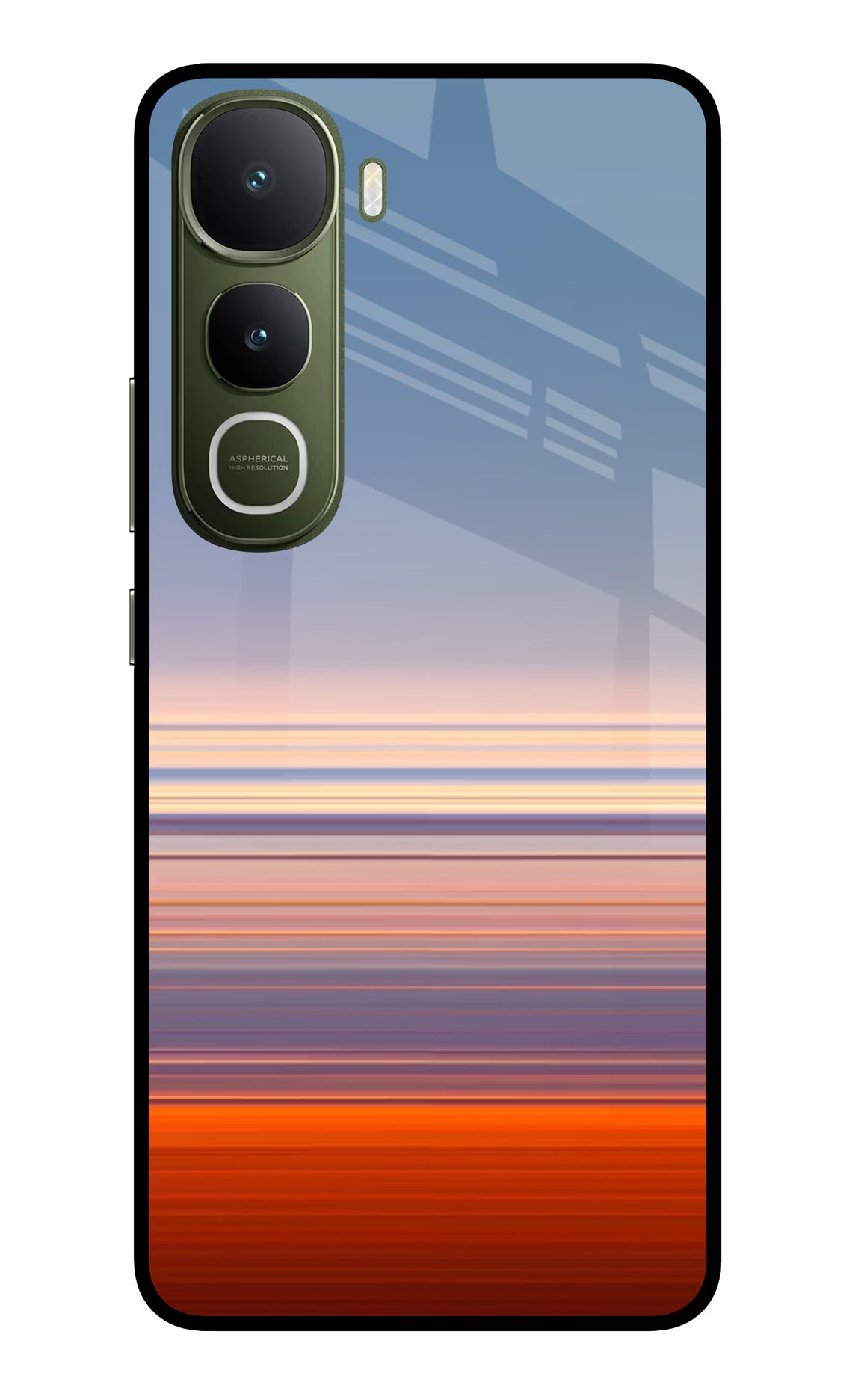 Morning Colors Vivo Y400 5G Glass Case Back Cover by Casekaro