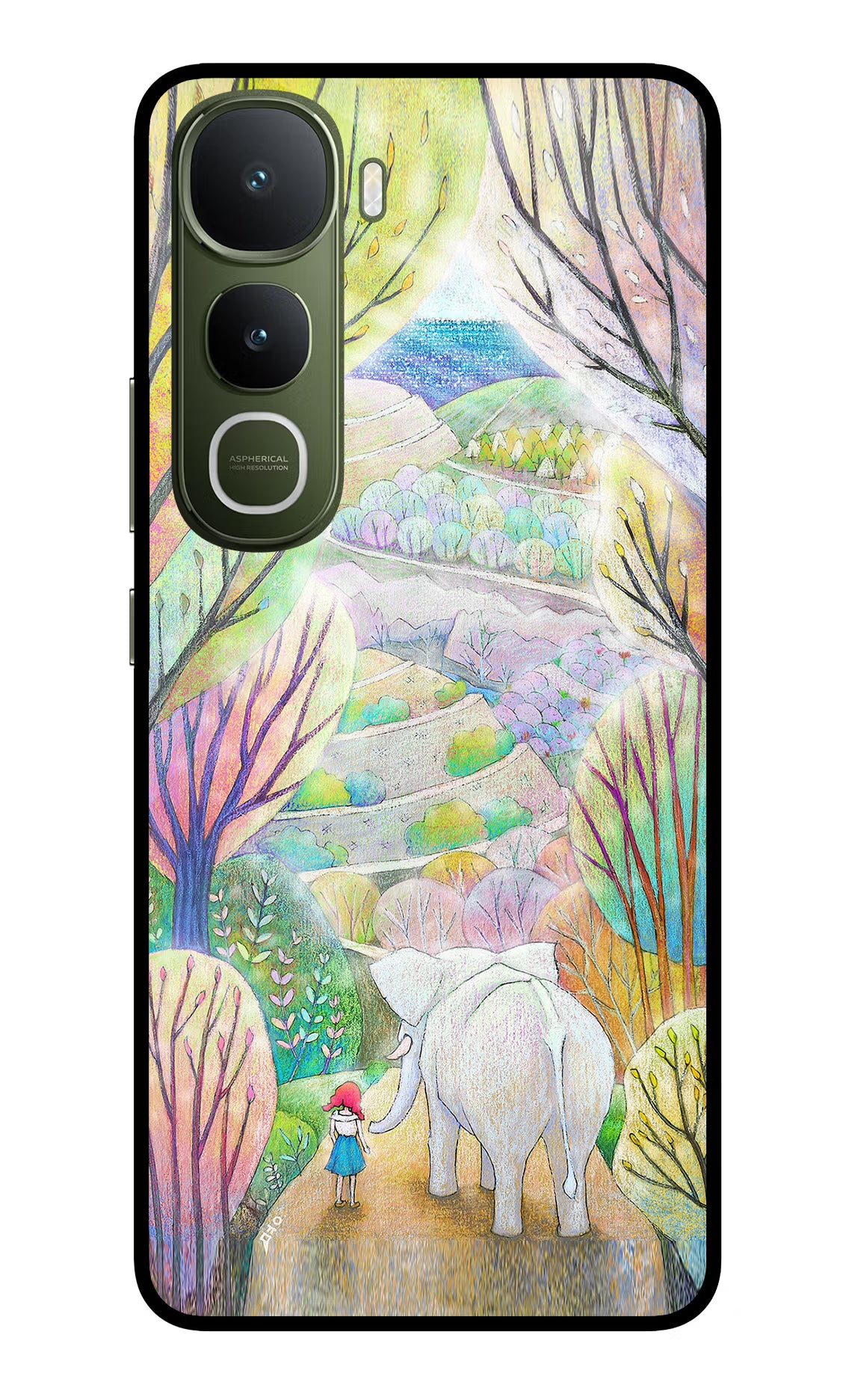 Nature Painting Vivo Y400 5G Glass Case