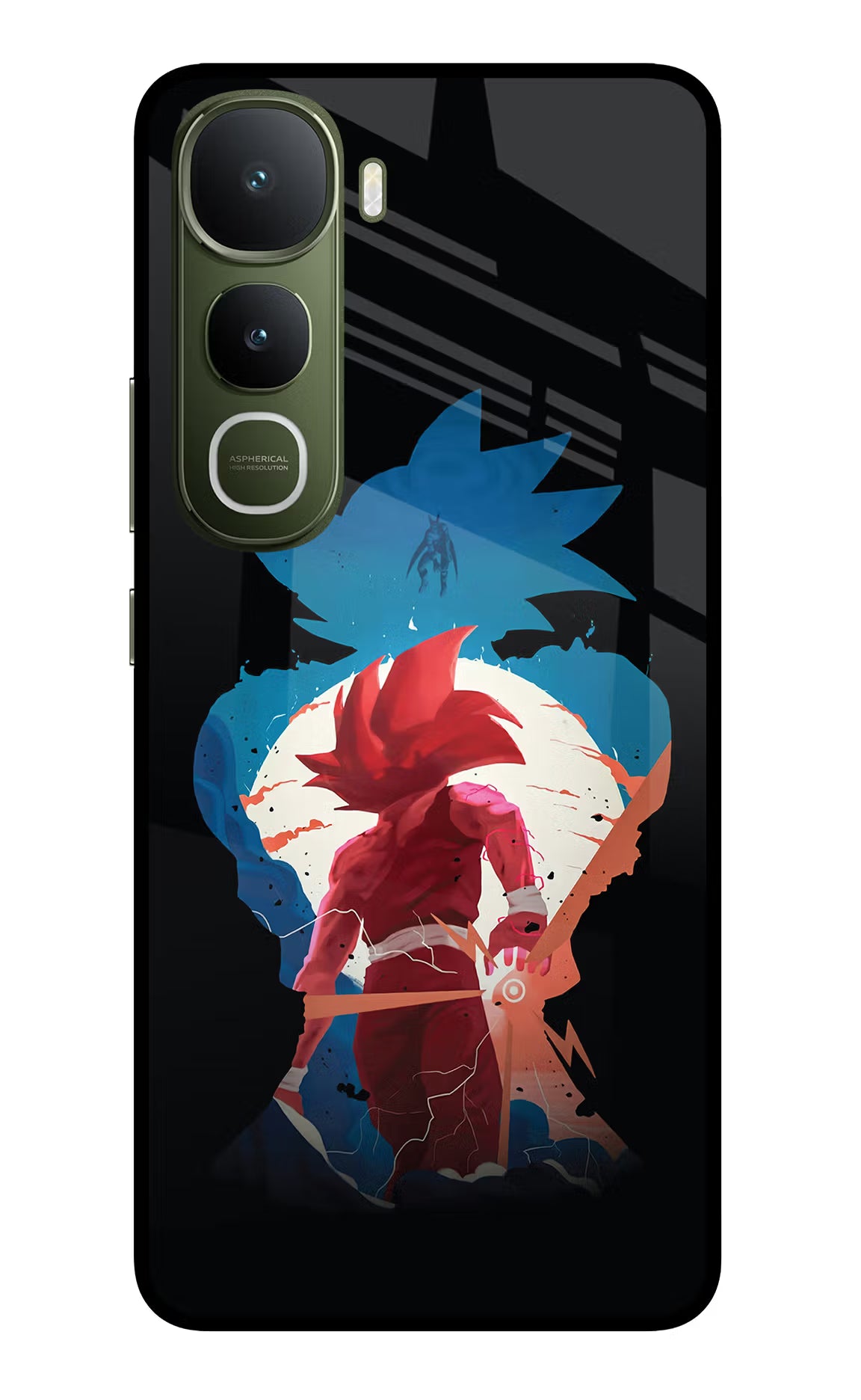 Goku Vivo Y400 5G Glass Case Back Cover by Casekaro