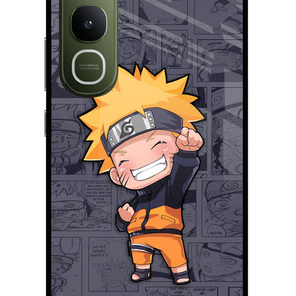 Chota Naruto Vivo Y400 5G Glass Case Back Cover by Casekaro
