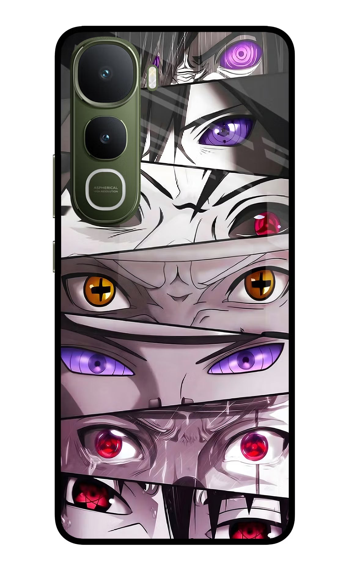 Naruto Anime Vivo Y400 5G Glass Case Back Cover by Casekaro