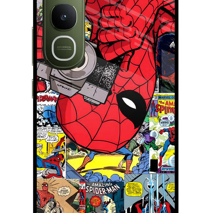 Spider Man Vivo Y400 5G Glass Case
