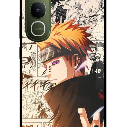 Pain Anime Vivo Y400 5G Glass Case Back Cover by Casekaro