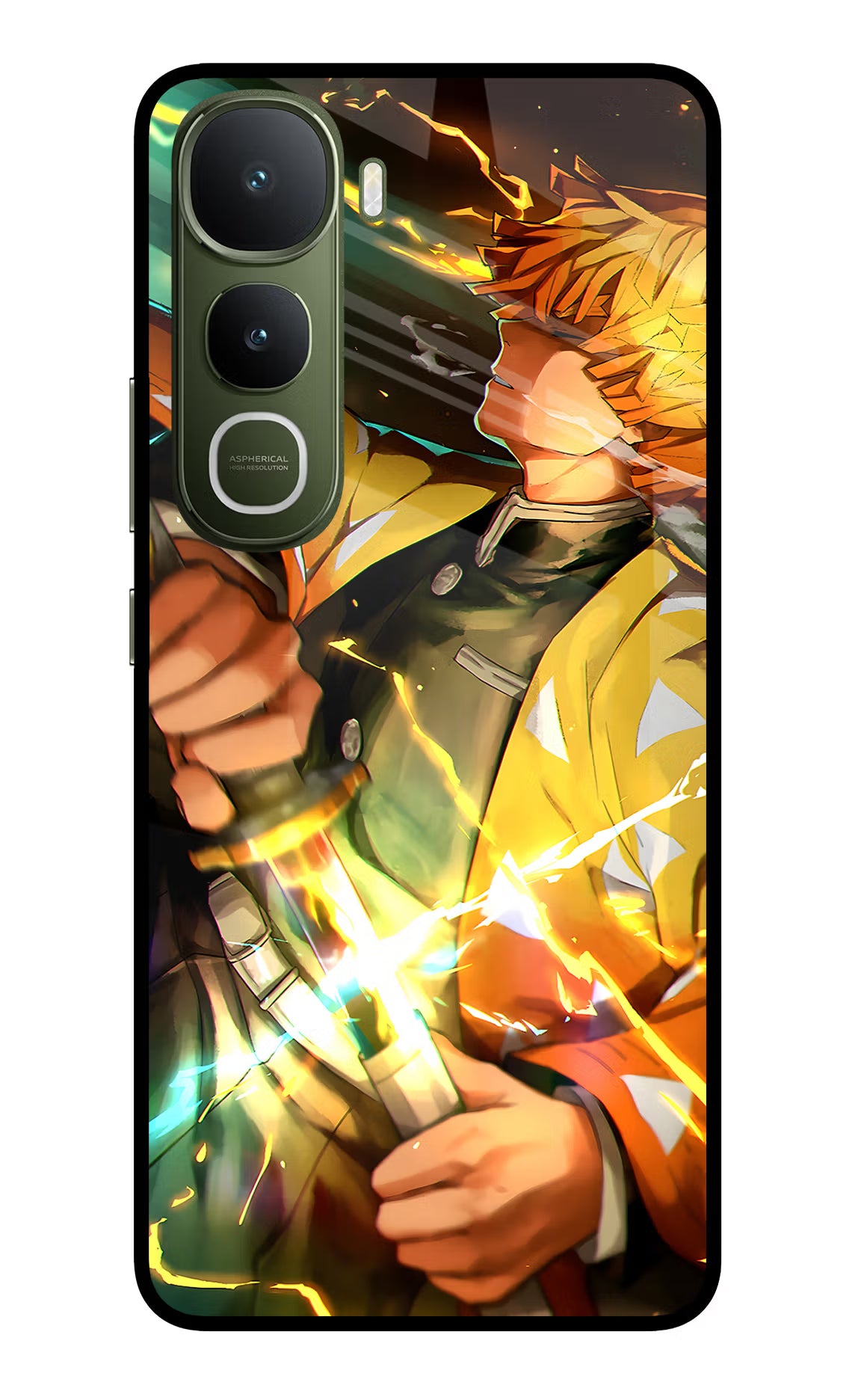 Demon Slayer Vivo Y400 5G Glass Case Back Cover by Casekaro