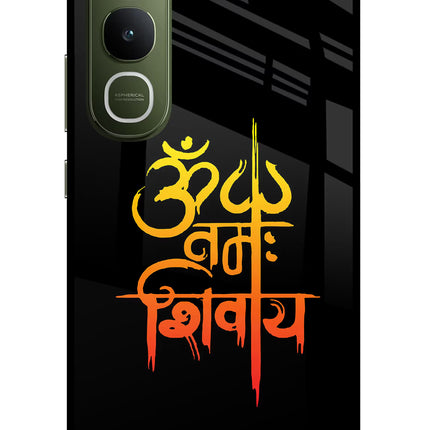 Om Namah Shivay Vivo Y400 5G Glass Case Back Cover by Casekaro