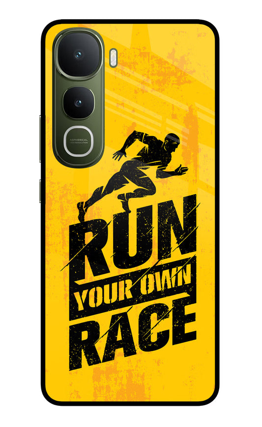 Run Your Own Race Vivo Y400 5G Glass Case