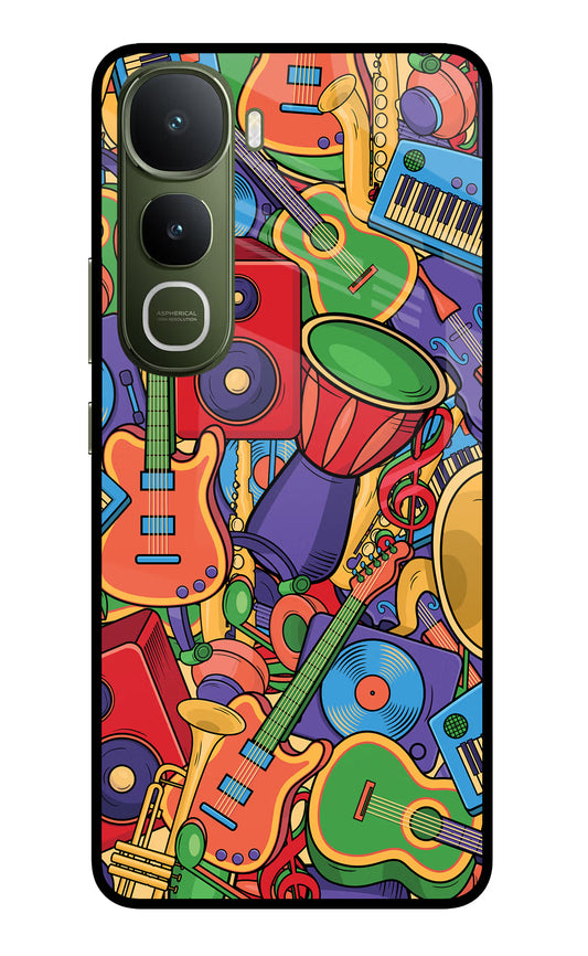 Music Instrument Doodle Vivo Y400 5G Glass Case