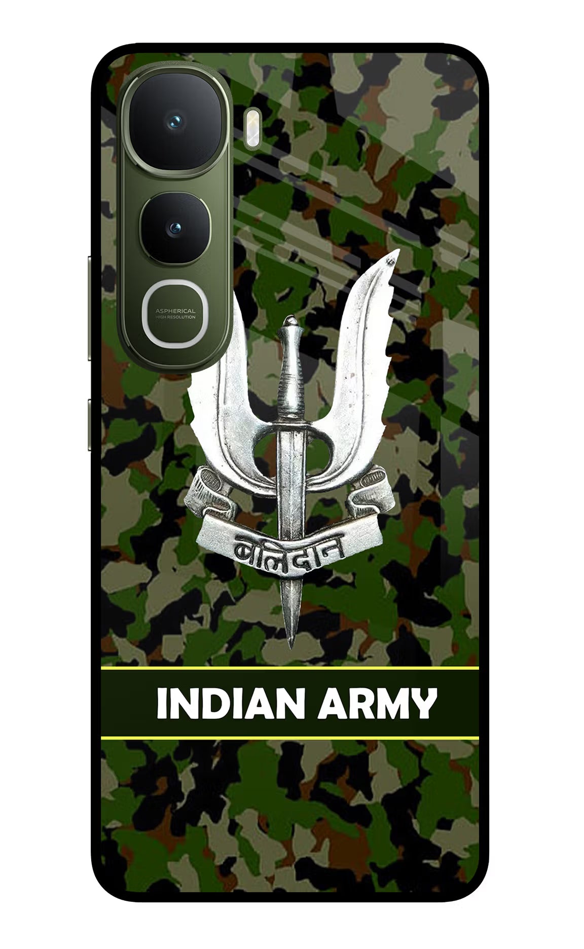 Balidan Indian Logo Vivo Y400 5G Glass Case Back Cover by Casekaro