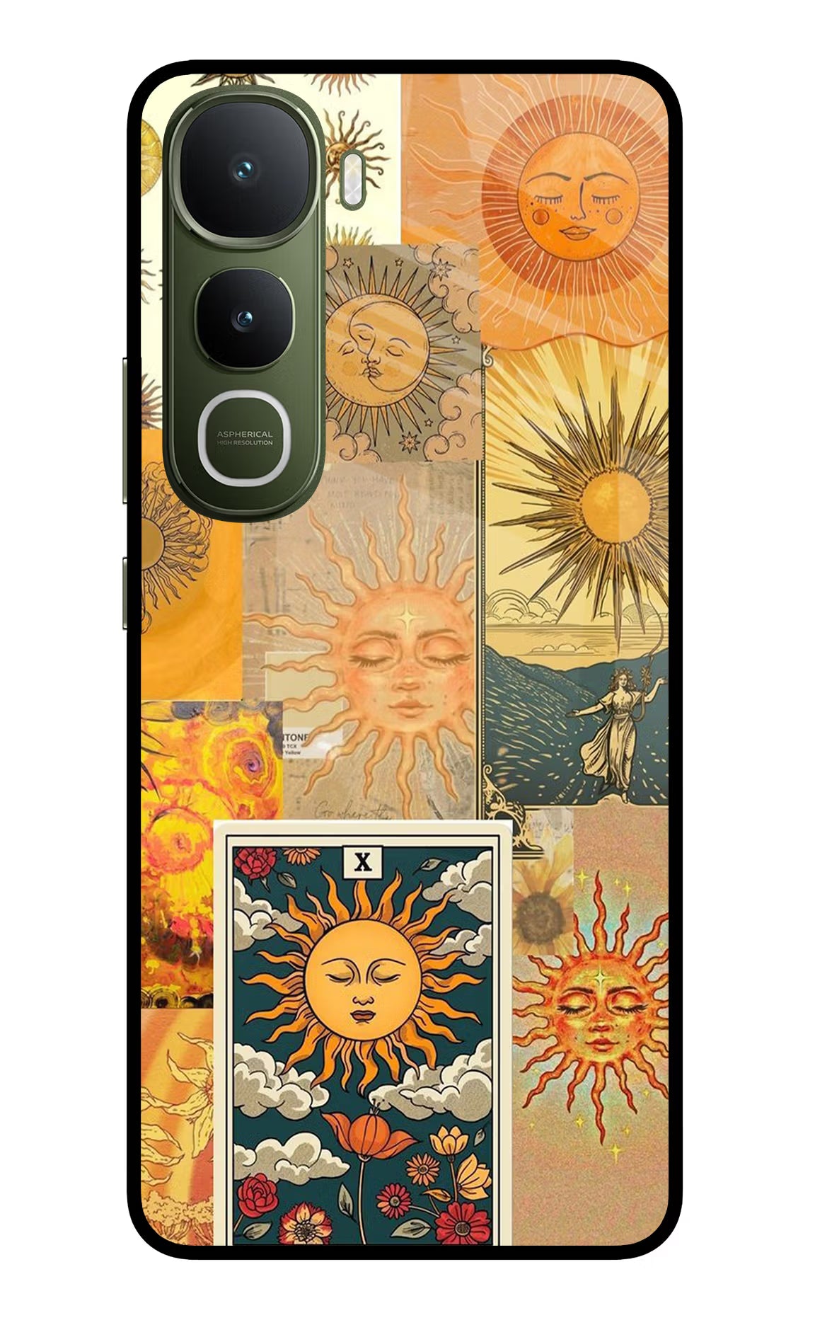 Sun Vivo Y400 5G Glass Case Back Cover by Casekaro
