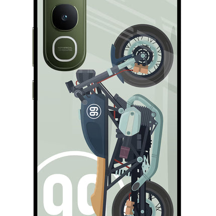 Classic Cafe Racer 99 Vivo Y400 5G Glass Case