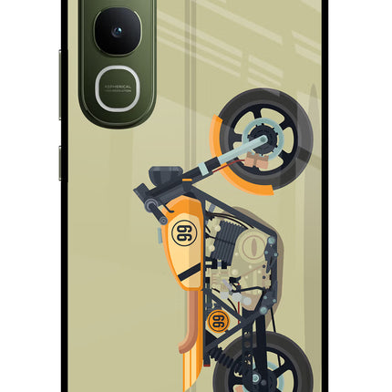 Vertical Speedster Vivo Y400 5G Glass Case