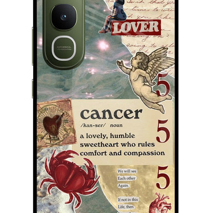 Cancer Zodiac Vivo Y400 5G Glass Case