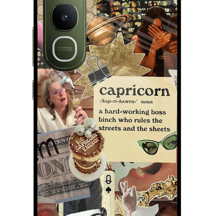 Capricorn Zodiac Vivo Y400 5G Glass Case