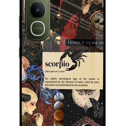 Scorpio Zodiac Vivo Y400 5G Glass Case