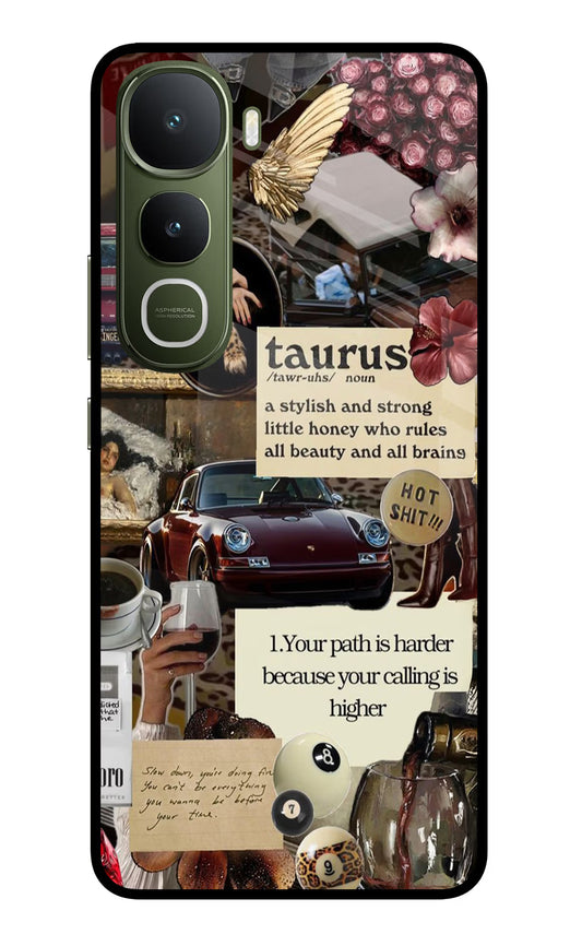 Taurus Zodiac Vivo Y400 5G Glass Case