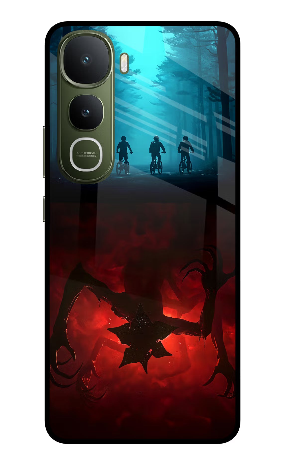 Ordinary Things Downside Up Vivo Y400 5G Glass Case Back Cover by Casekaro